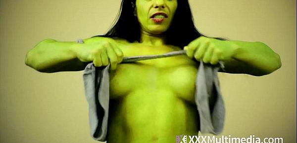  She Hulk Transformation Featuring Alexis Rain